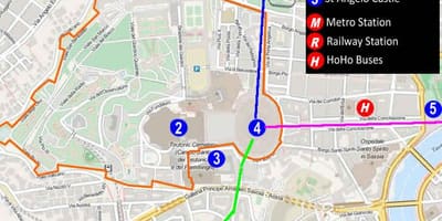 Ingången till vatikanmuseerna karta