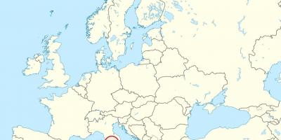 Karta över Vatikanstaten europa